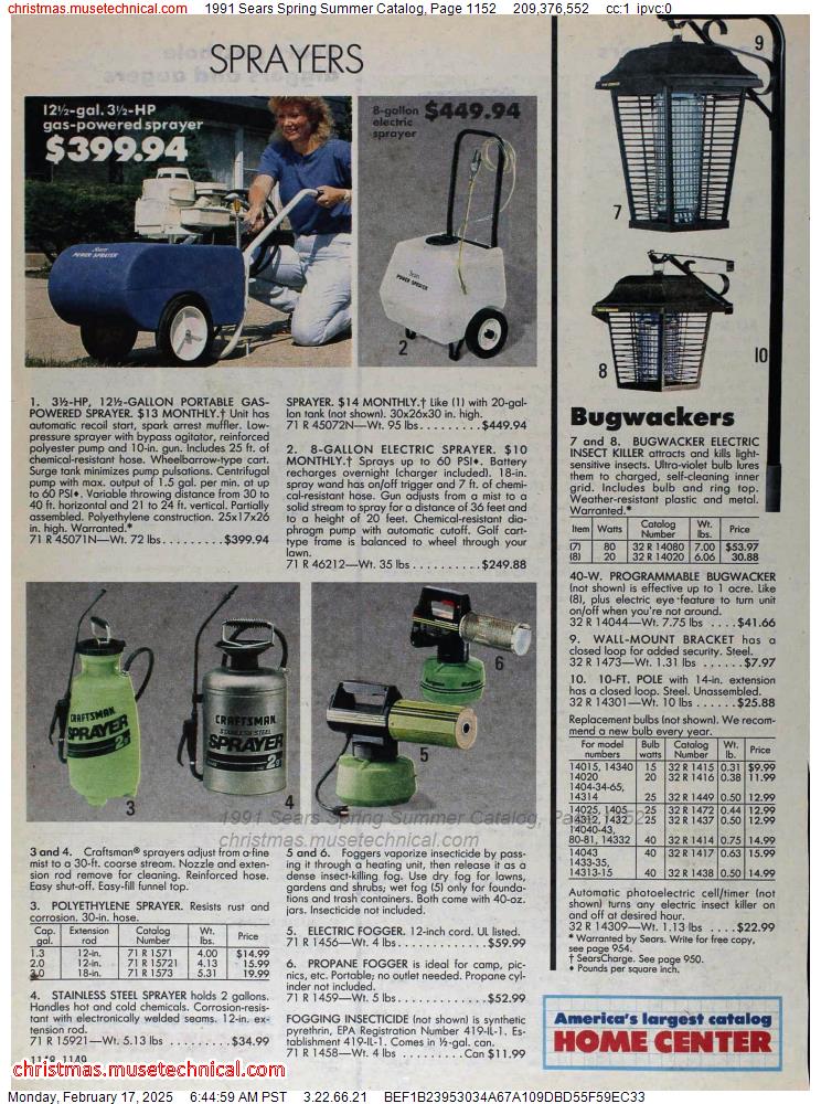 1991 Sears Spring Summer Catalog, Page 1152