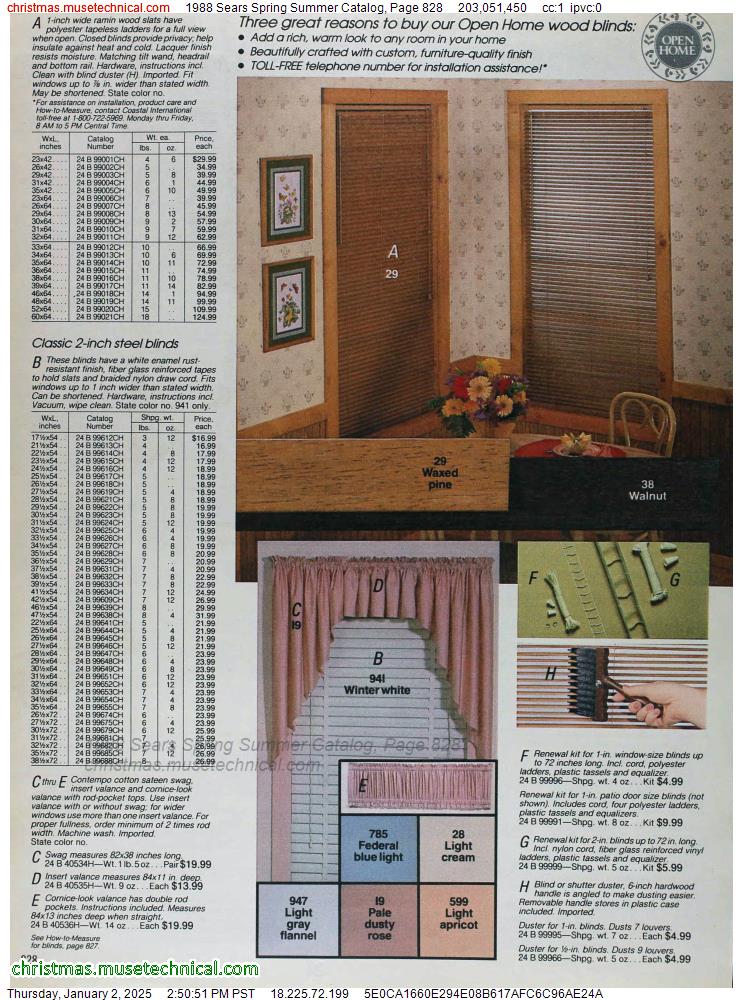 1988 Sears Spring Summer Catalog, Page 828