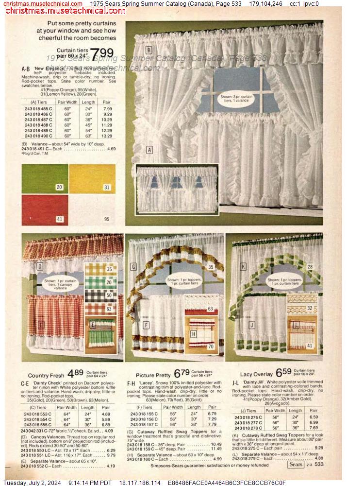 1975 Sears Spring Summer Catalog (Canada), Page 533