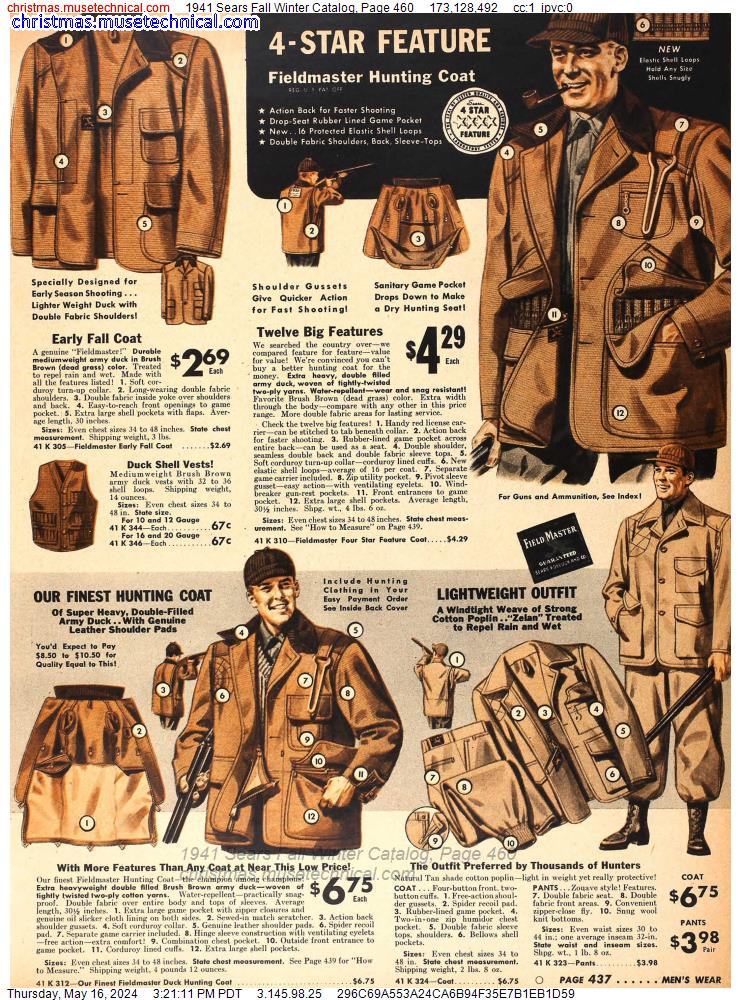 1941 Sears Fall Winter Catalog, Page 460