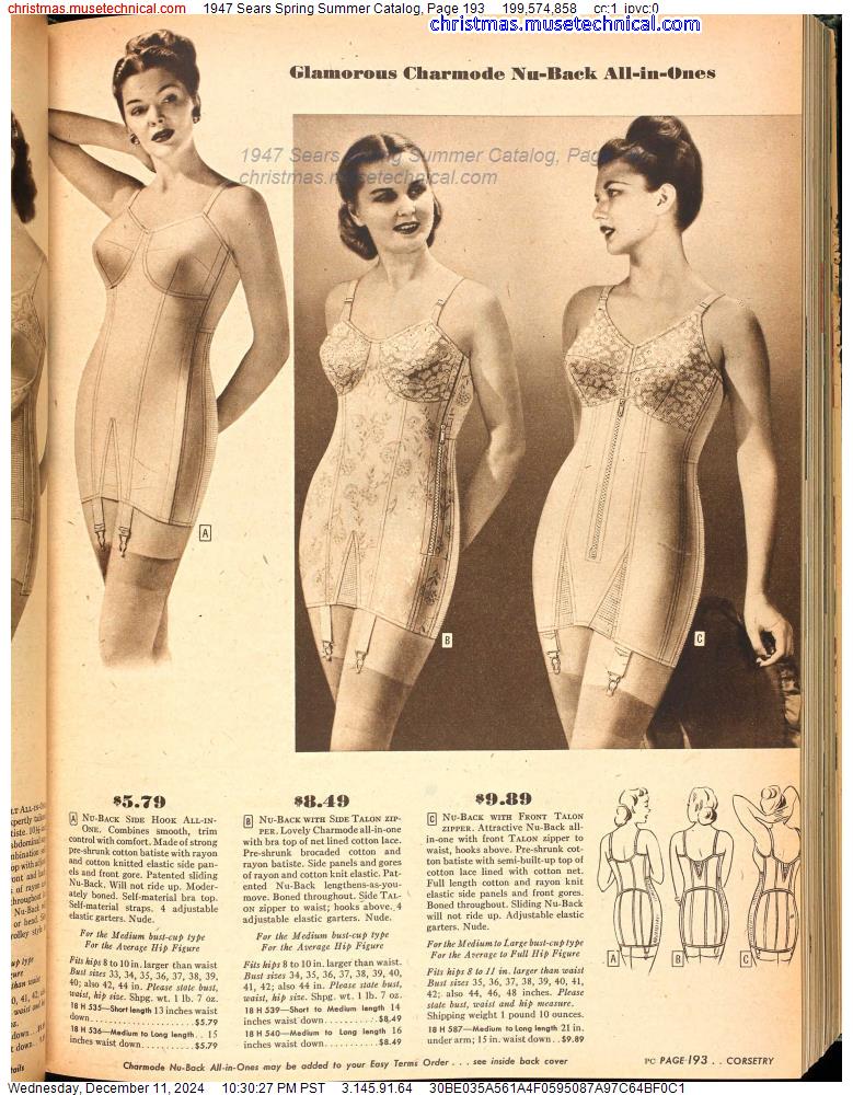 1947 Sears Spring Summer Catalog, Page 193