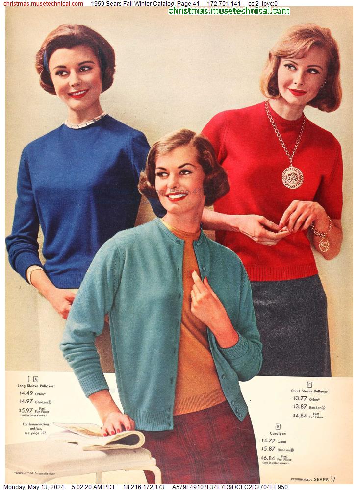 1959 Sears Fall Winter Catalog, Page 41