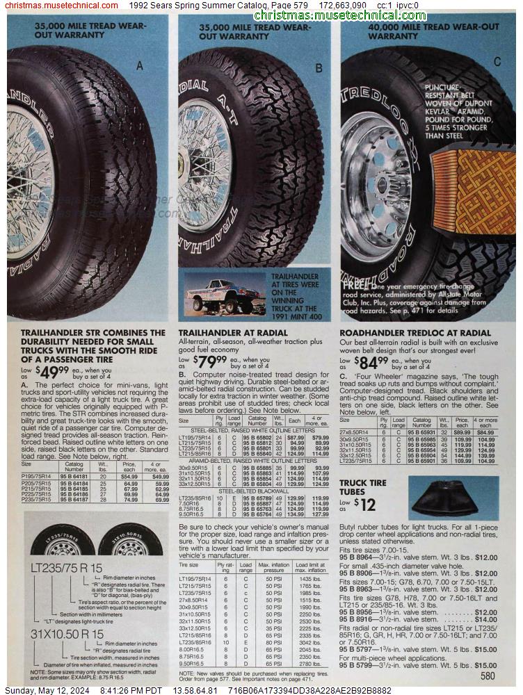 1992 Sears Spring Summer Catalog, Page 579