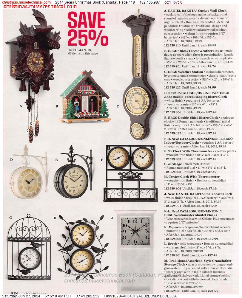 2014 Sears Christmas Book (Canada), Page 418