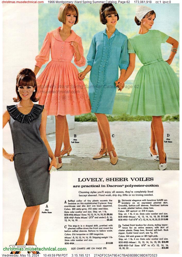 1966 Montgomery Ward Spring Summer Catalog, Page 62