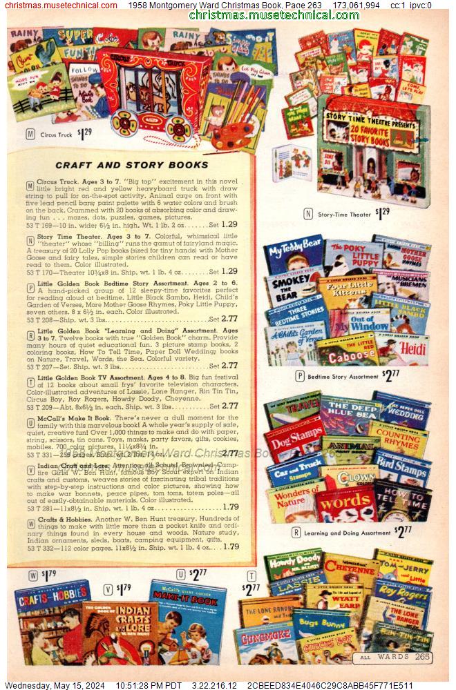 1958 Montgomery Ward Christmas Book, Page 263