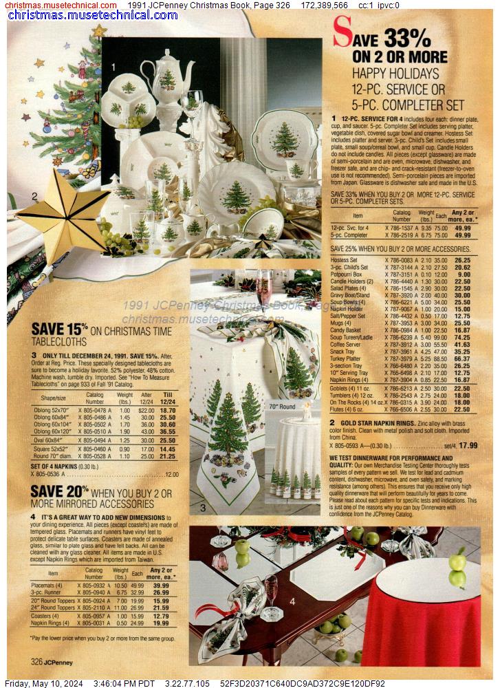 1991 JCPenney Christmas Book, Page 326