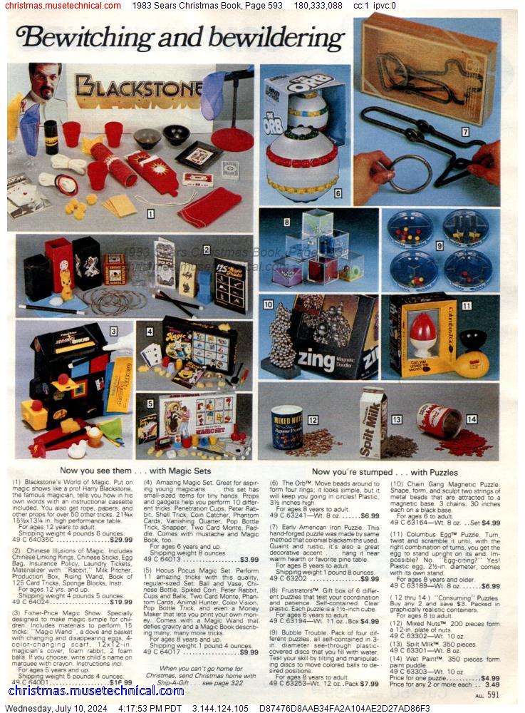 1983 Sears Christmas Book, Page 593