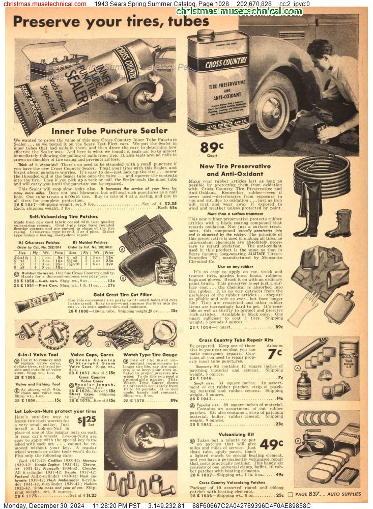 1943 Sears Spring Summer Catalog, Page 1028