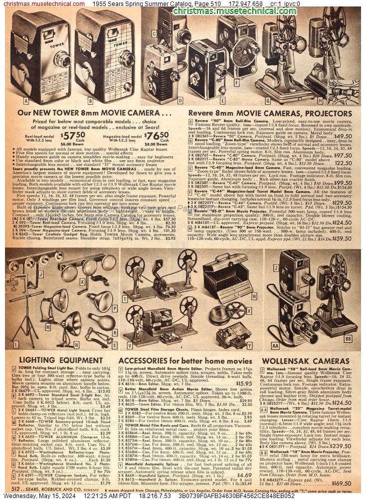 1955 Sears Spring Summer Catalog, Page 510