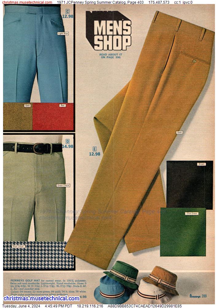 1971 JCPenney Spring Summer Catalog, Page 403