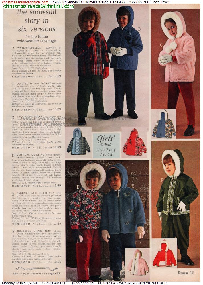 1966 JCPenney Fall Winter Catalog, Page 433