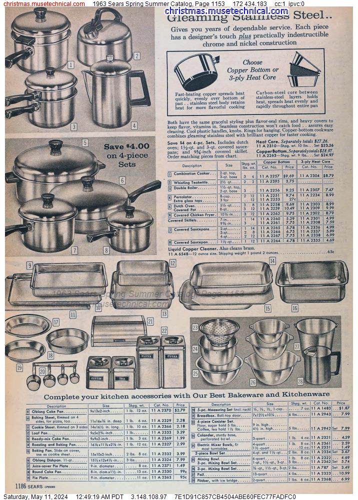 1963 Sears Spring Summer Catalog, Page 1153