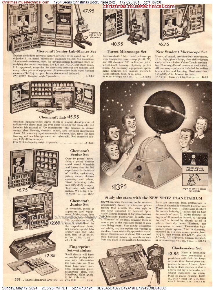 1954 Sears Christmas Book, Page 242
