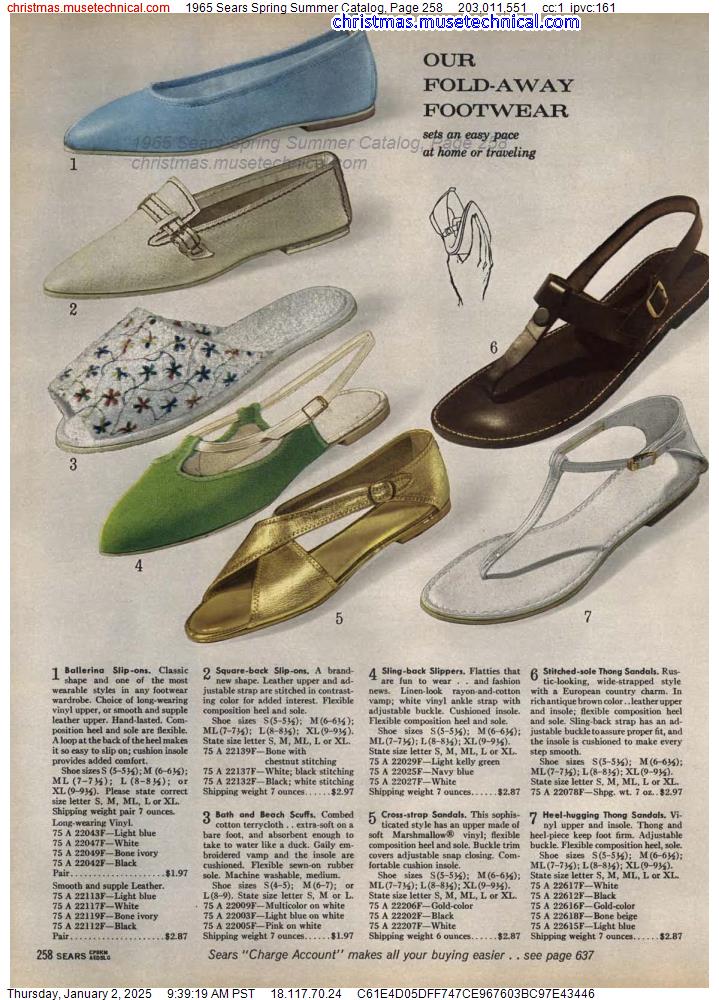 1965 Sears Spring Summer Catalog, Page 258