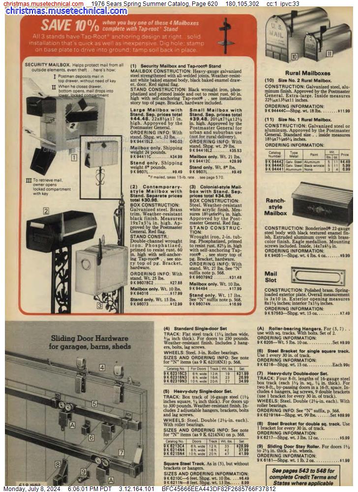 1976 Sears Spring Summer Catalog, Page 620