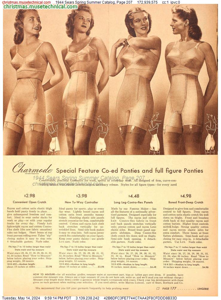1944 Sears Spring Summer Catalog, Page 207