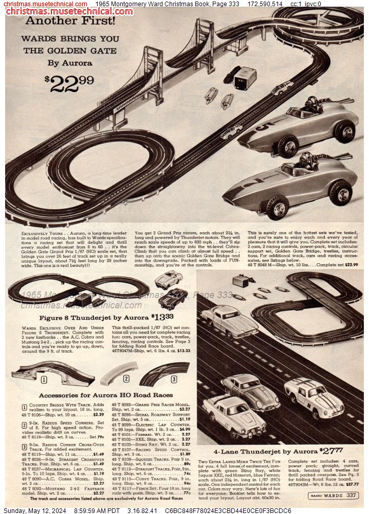 1965 Montgomery Ward Christmas Book, Page 333