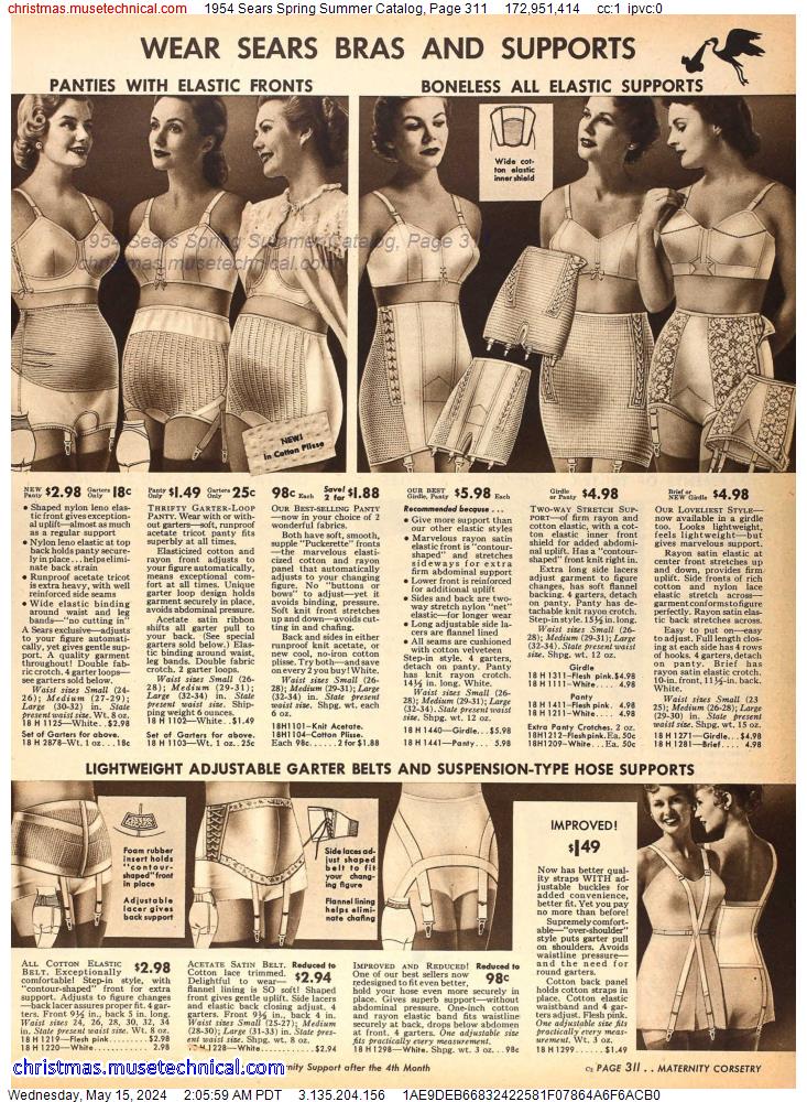 1954 Sears Spring Summer Catalog, Page 311