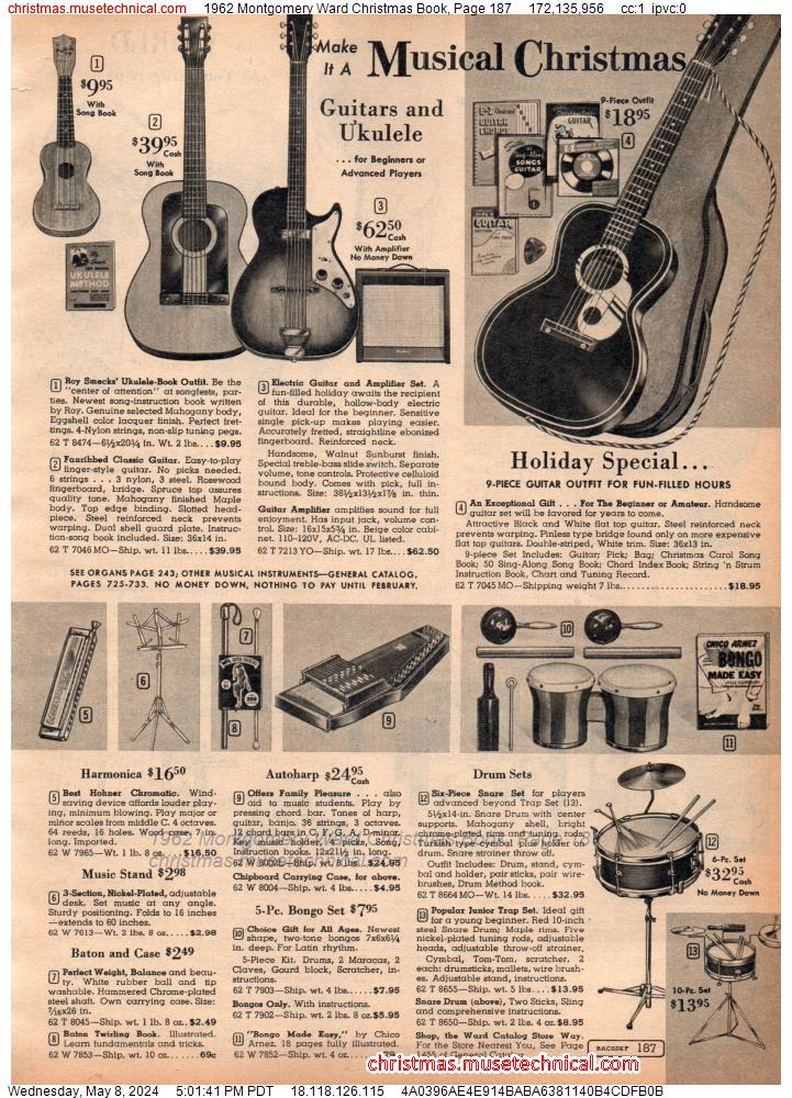 1962 Montgomery Ward Christmas Book, Page 187