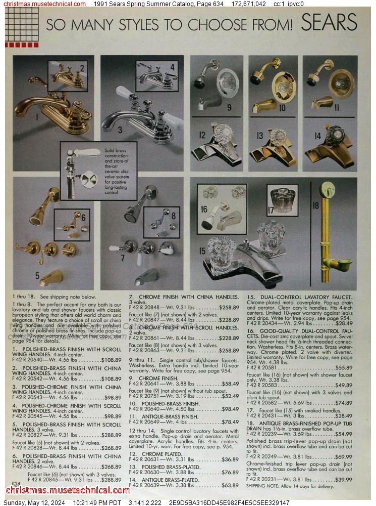 1991 Sears Spring Summer Catalog, Page 634