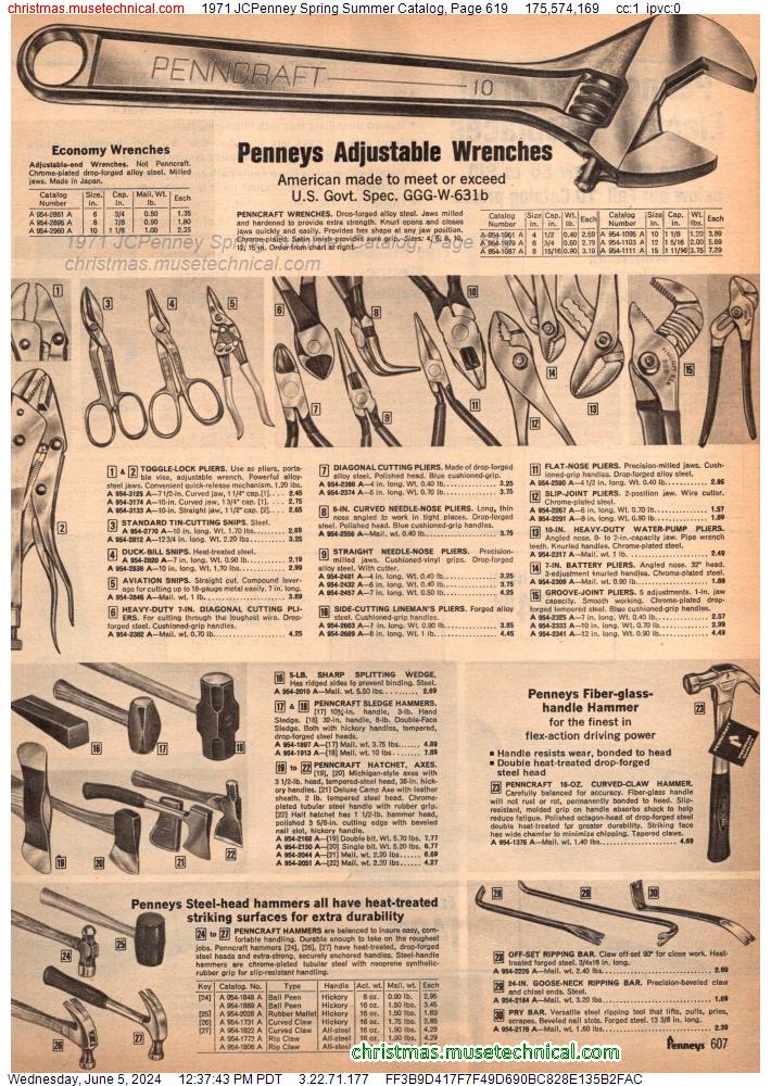 1971 JCPenney Spring Summer Catalog, Page 619