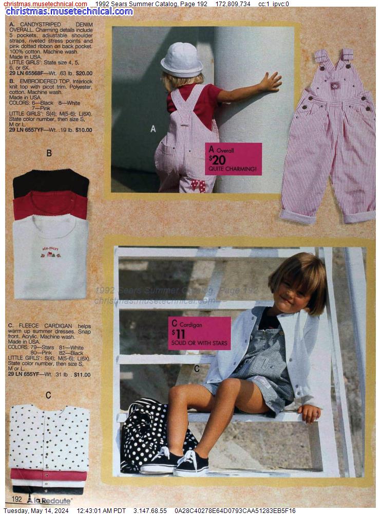 1992 Sears Summer Catalog, Page 192