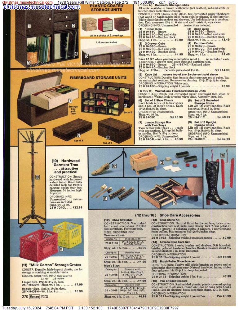 1978 Sears Fall Winter Catalog, Page 272
