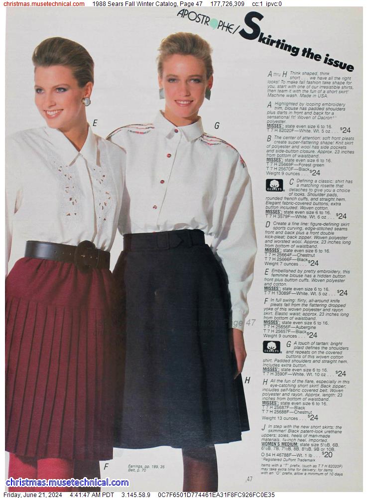 1988 Sears Fall Winter Catalog, Page 47