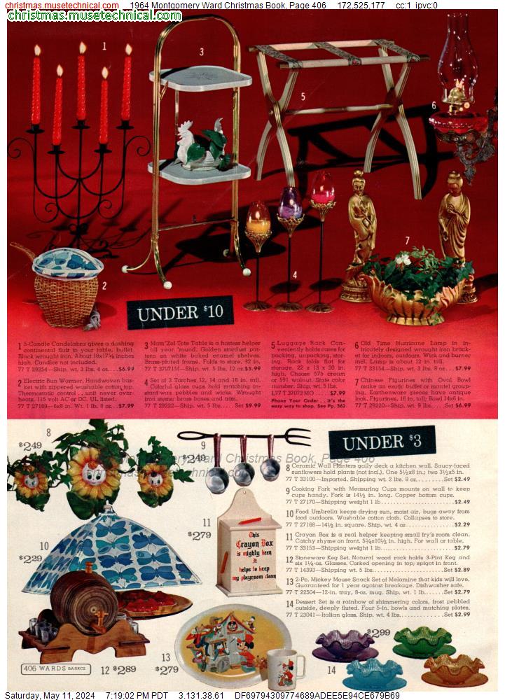 1964 Montgomery Ward Christmas Book, Page 406
