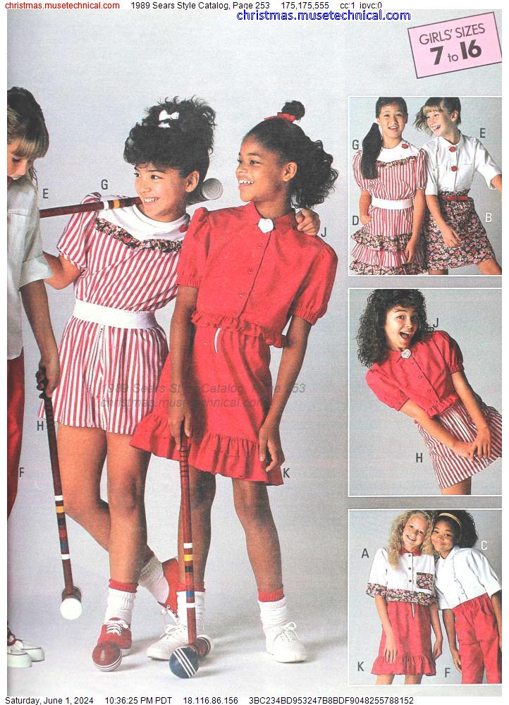 1989 Sears Style Catalog, Page 253