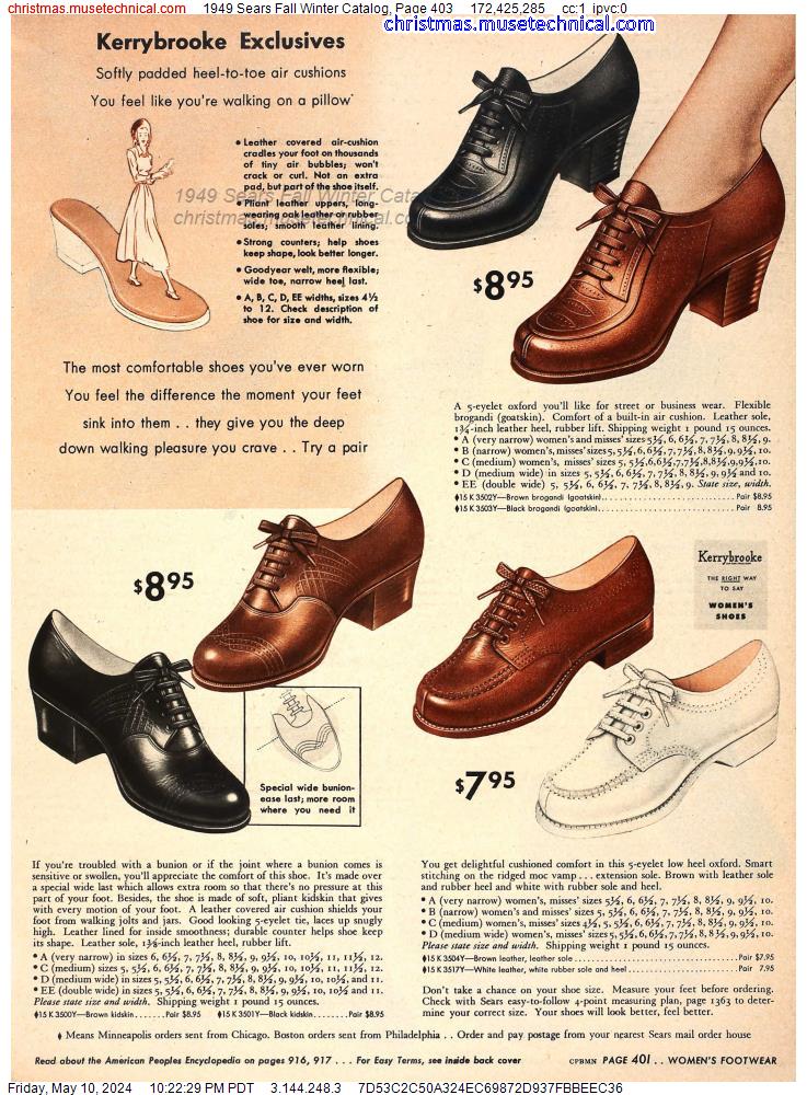 1949 Sears Fall Winter Catalog, Page 403