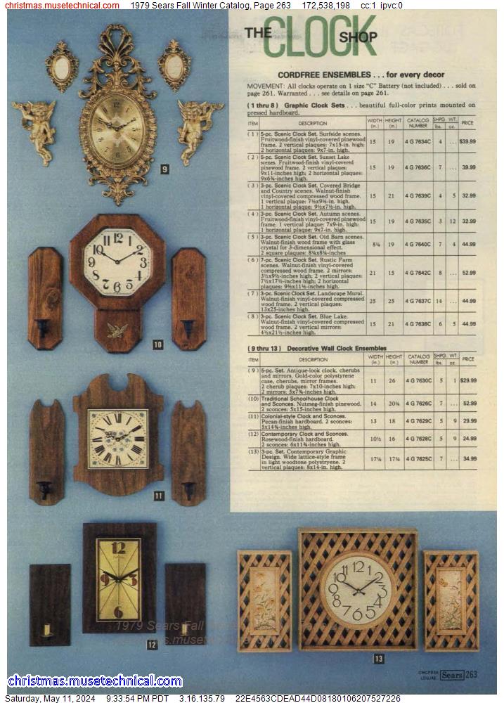 1979 Sears Fall Winter Catalog, Page 263