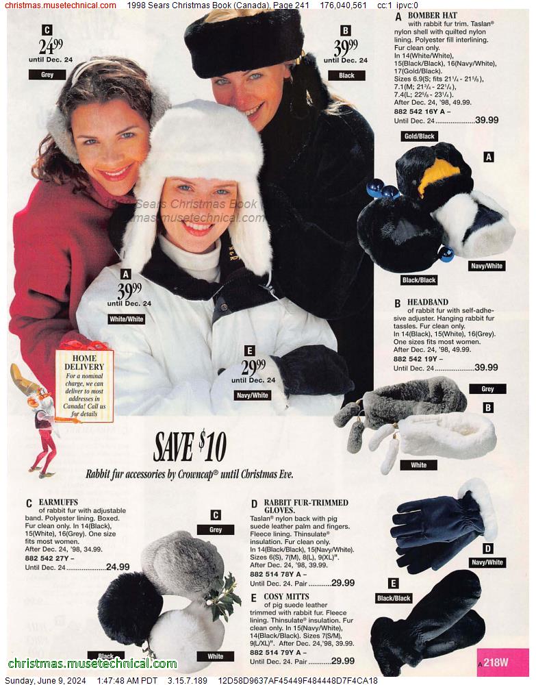 1998 Sears Christmas Book (Canada), Page 241