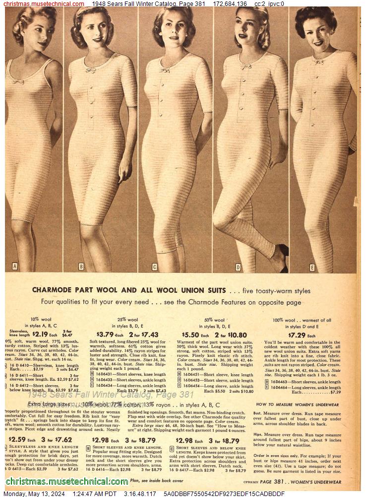1948 Sears Fall Winter Catalog, Page 381