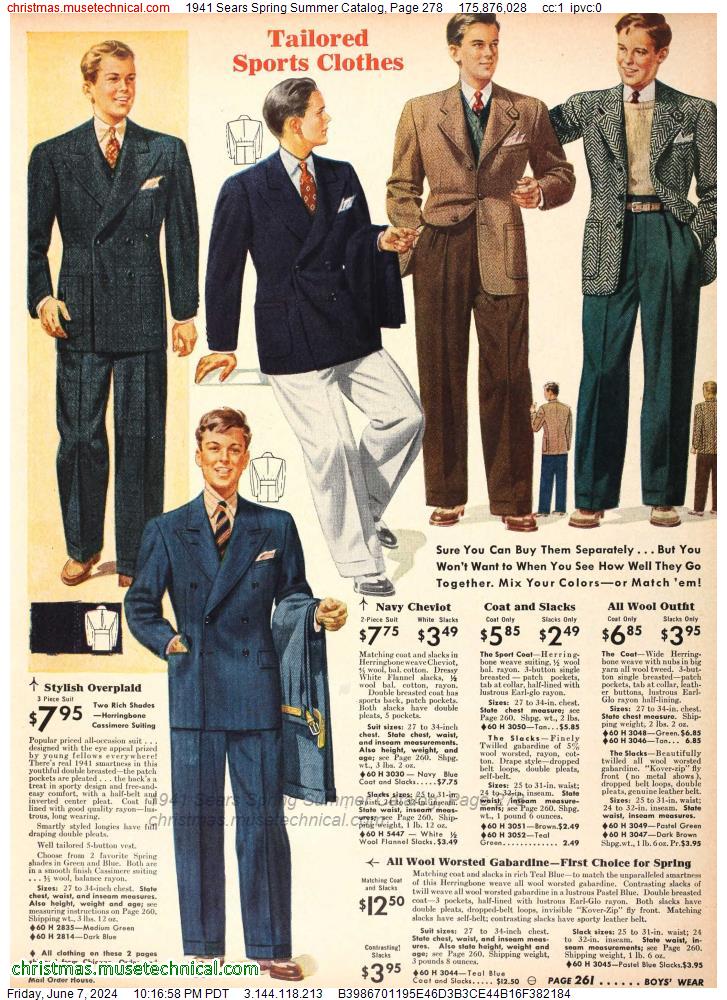 1941 Sears Spring Summer Catalog, Page 278