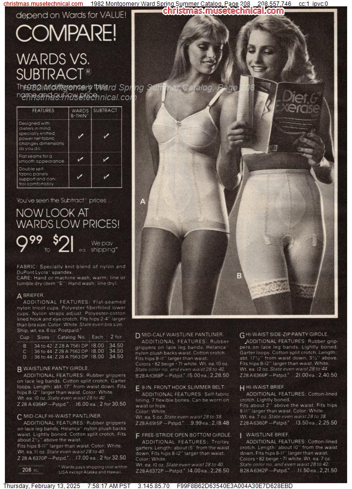 1982 Montgomery Ward Spring Summer Catalog, Page 208