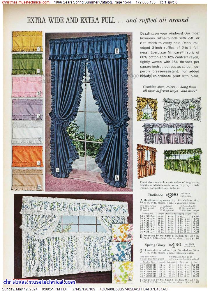 1966 Sears Spring Summer Catalog, Page 1544