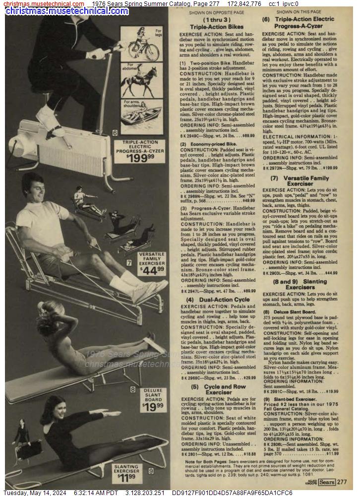 1976 Sears Spring Summer Catalog, Page 277