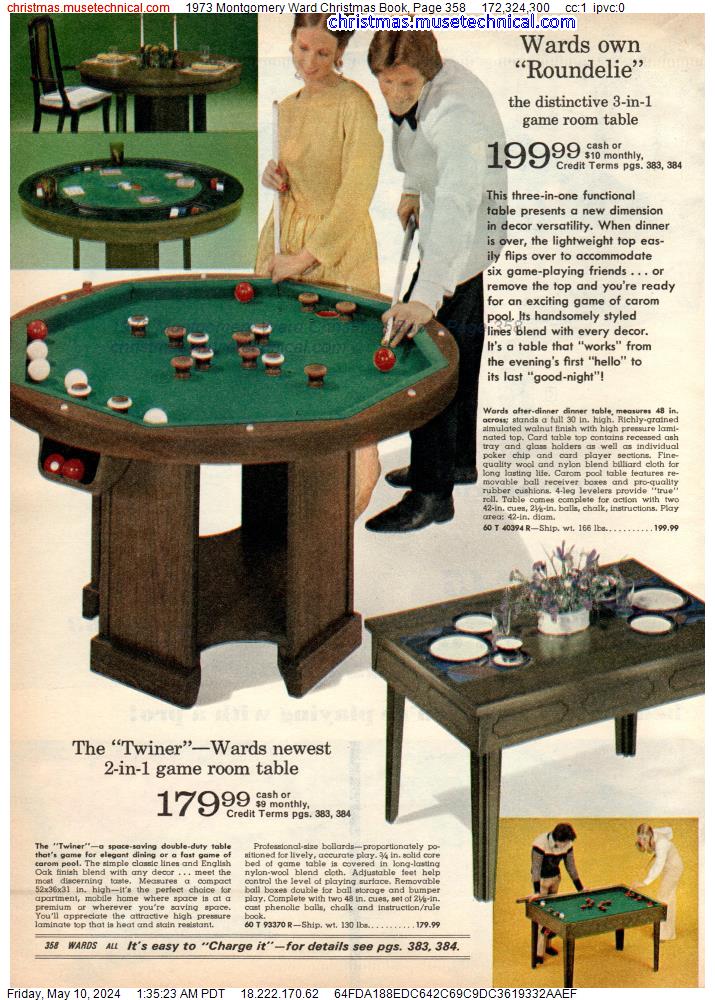 1973 Montgomery Ward Christmas Book, Page 358
