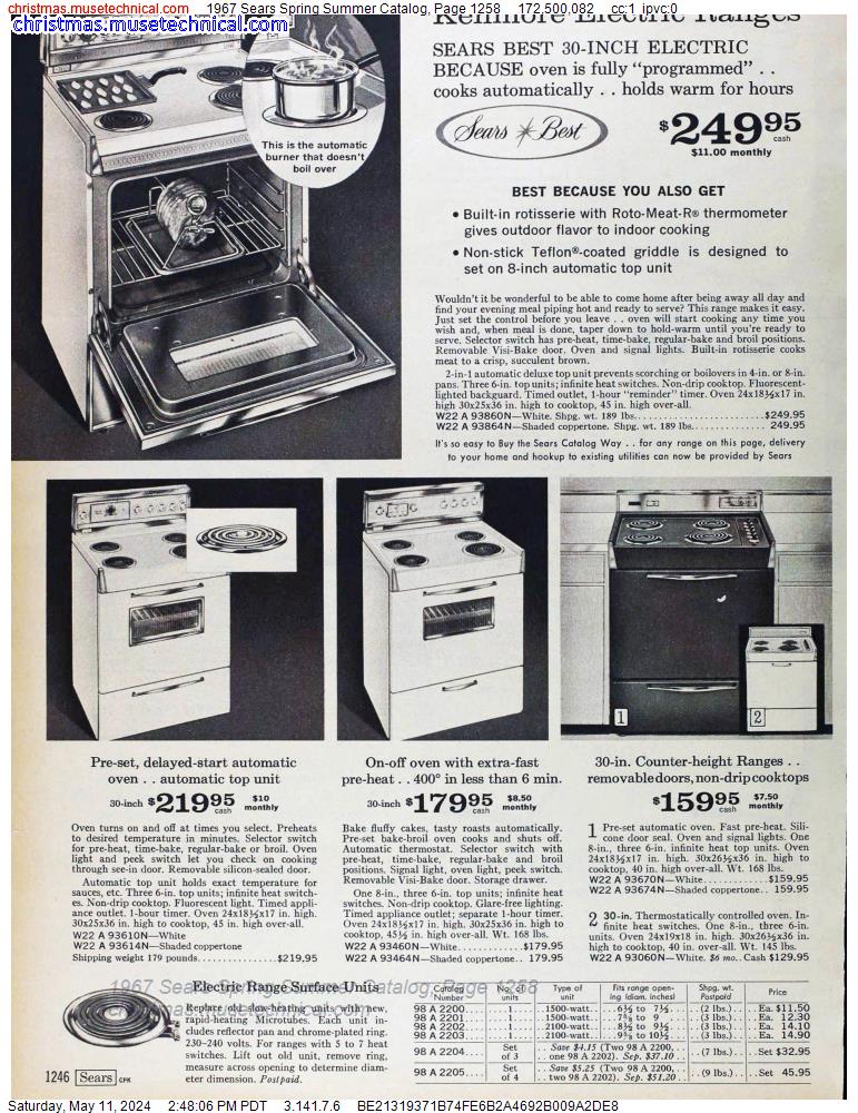 1967 Sears Spring Summer Catalog, Page 1258