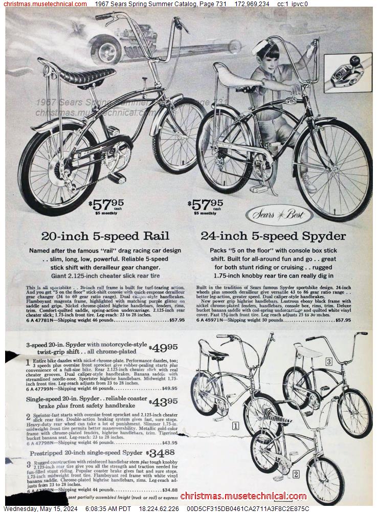 1967 Sears Spring Summer Catalog, Page 731