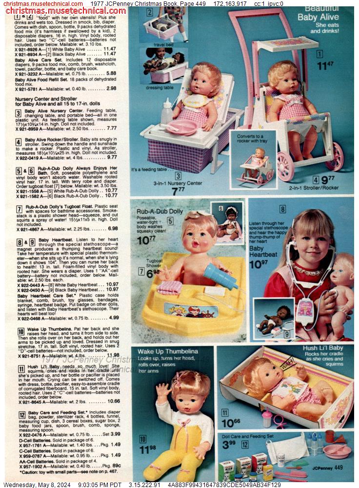 1977 JCPenney Christmas Book, Page 449