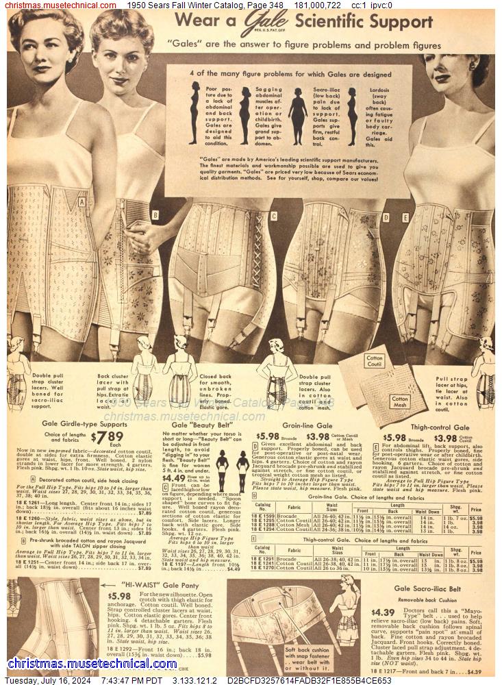 1950 Sears Fall Winter Catalog, Page 348