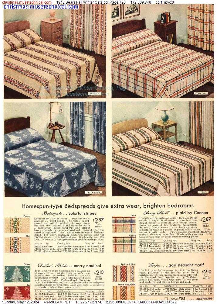 1943 Sears Fall Winter Catalog, Page 796