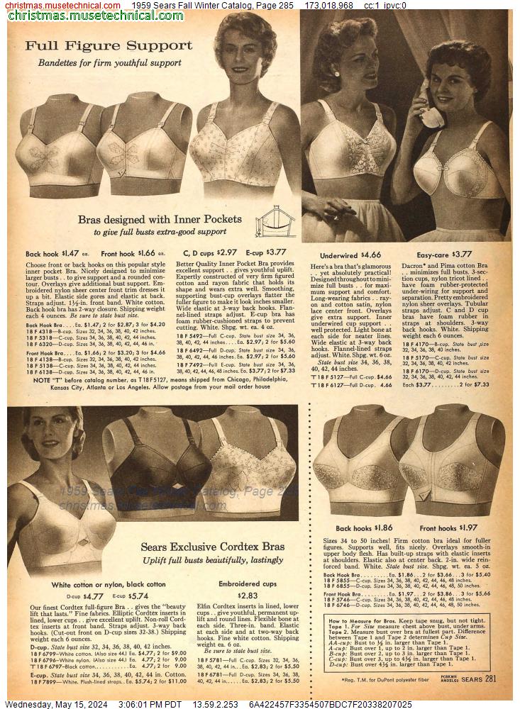 1959 Sears Fall Winter Catalog, Page 285