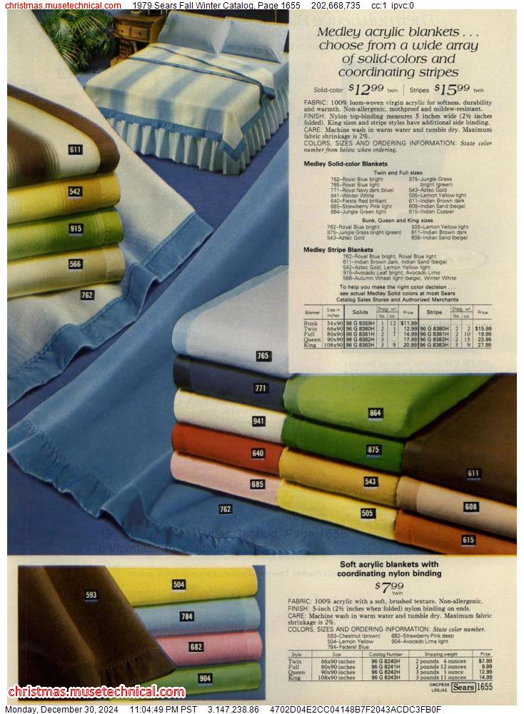 1979 Sears Fall Winter Catalog, Page 1655