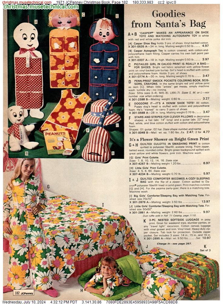 1971 JCPenney Christmas Book, Page 182