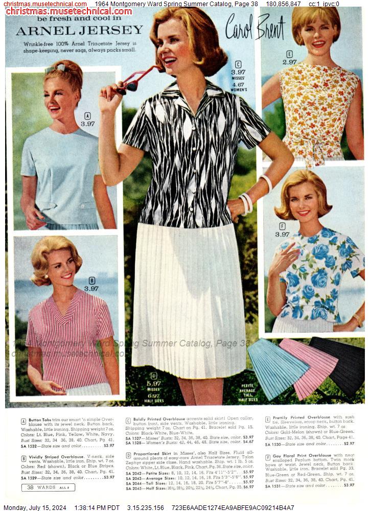 1964 Montgomery Ward Spring Summer Catalog, Page 38