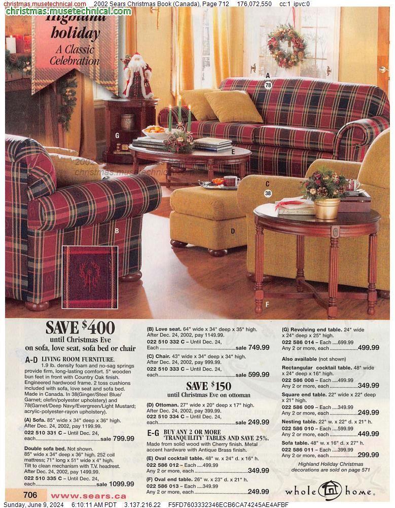 2002 Sears Christmas Book (Canada), Page 712